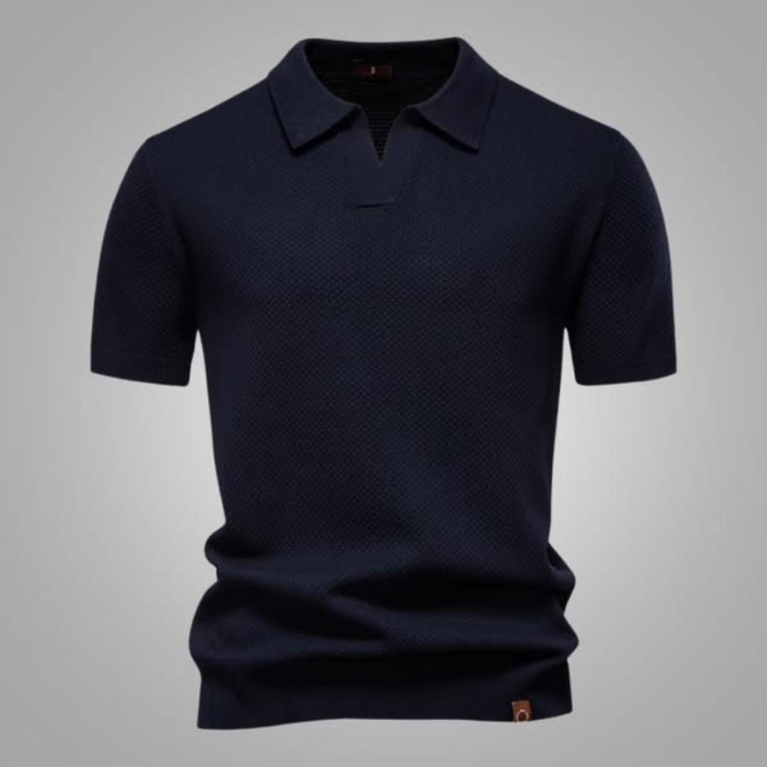 Sébastien™ – Struktureret Poloshirt