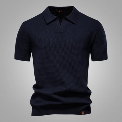 Sébastien™ – Struktureret Poloshirt