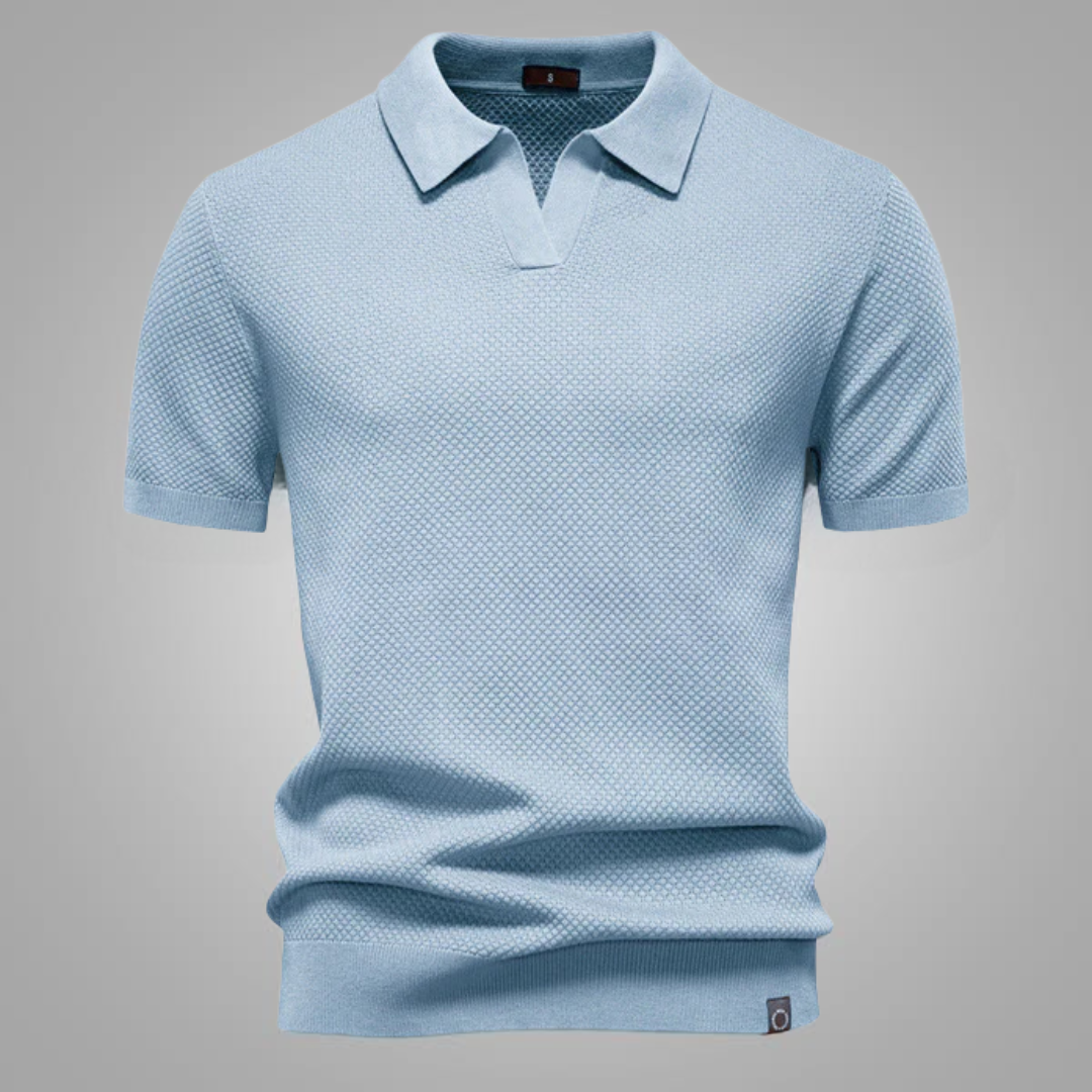 Sébastien™ – Struktureret Poloshirt
