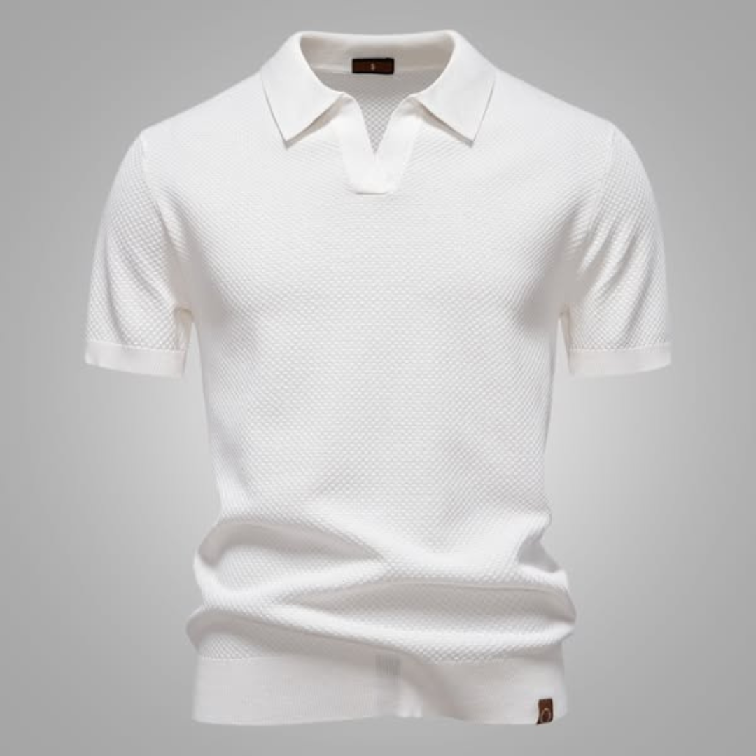 Sébastien™ – Struktureret Poloshirt