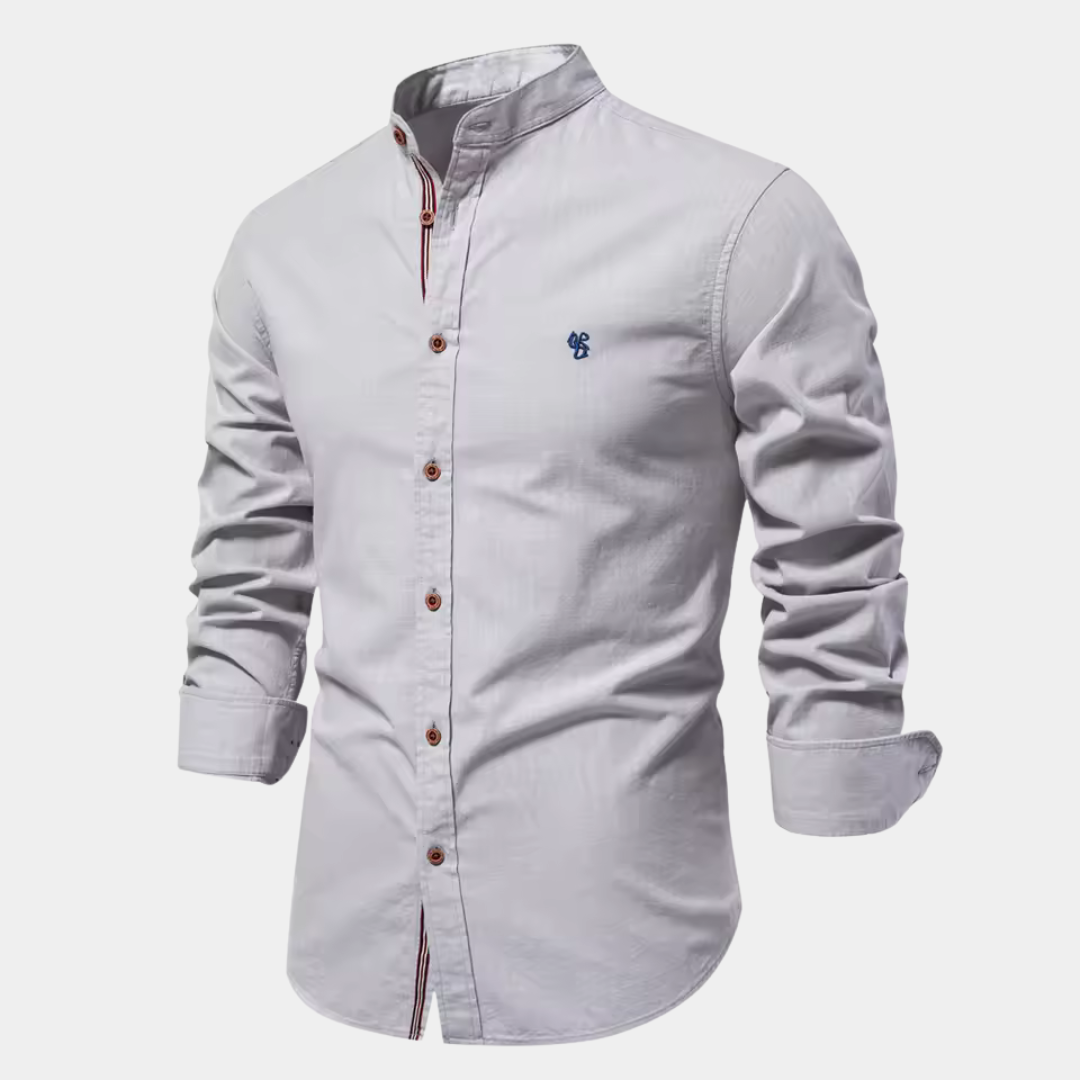 Theo™ – Elegant Langærmet Bomuldsskjorte