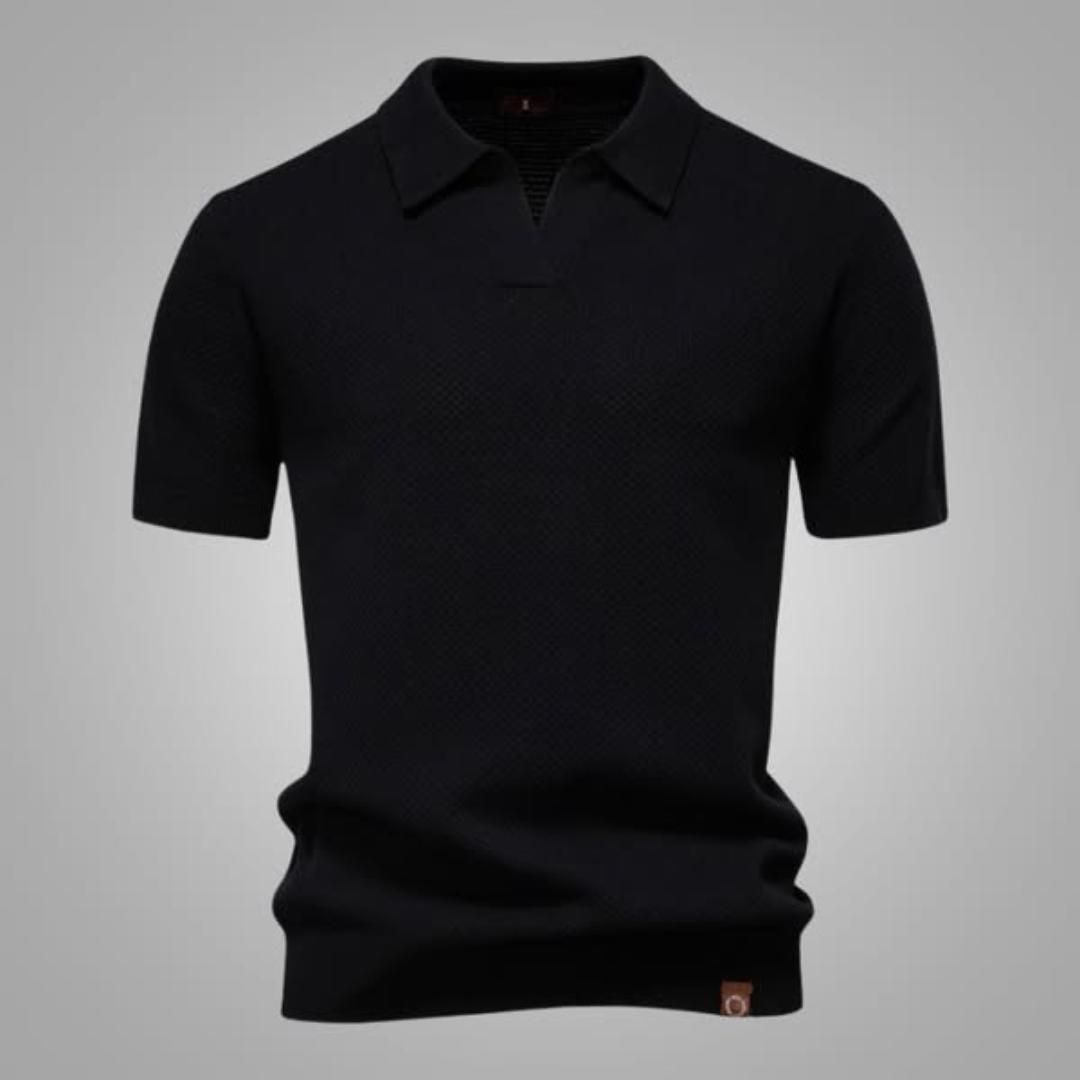Sébastien™ – Struktureret Poloshirt