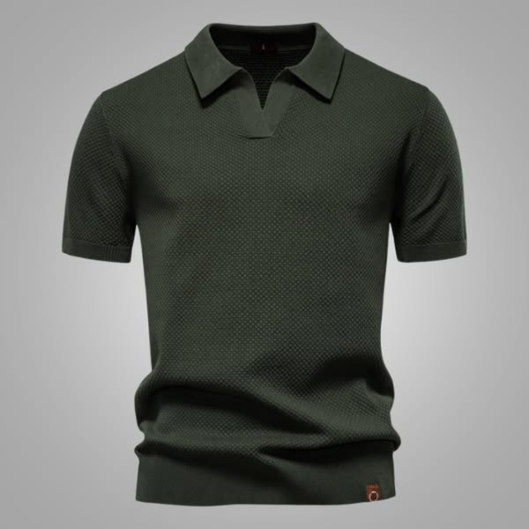 Sébastien™ – Struktureret Poloshirt