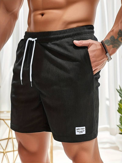Roger™ – Casual Herreshorts i Fløjl med Snøre