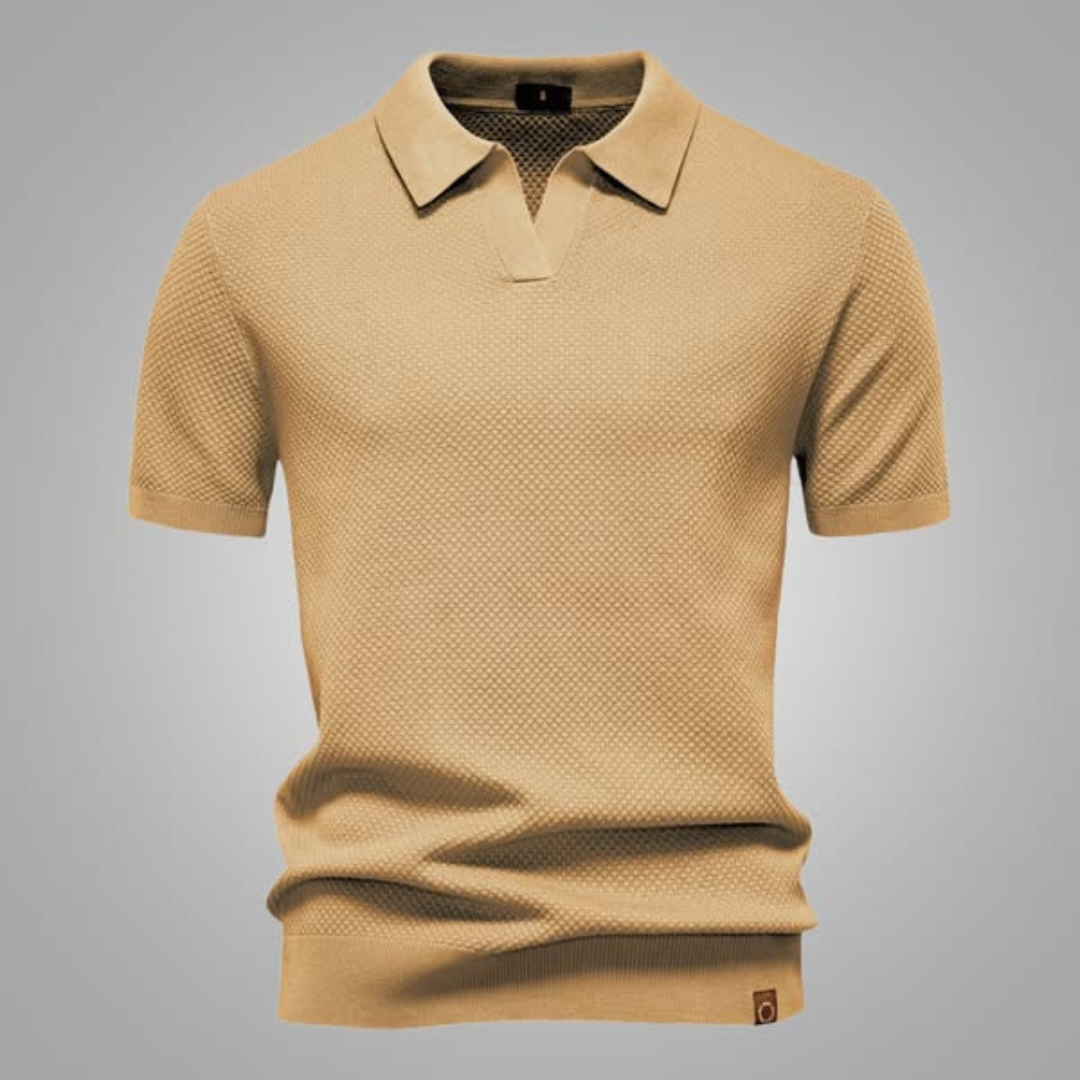 Sébastien™ – Struktureret Poloshirt