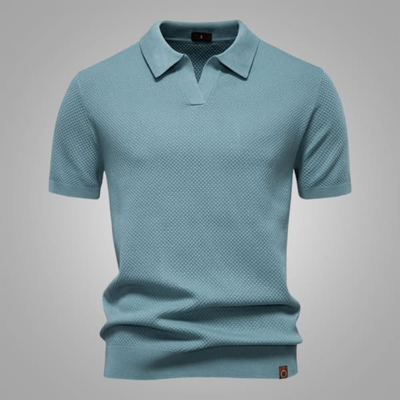 Sébastien™ – Struktureret Poloshirt