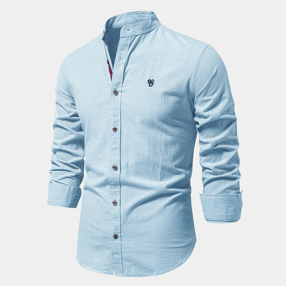 Theo™ – Elegant Langærmet Bomuldsskjorte