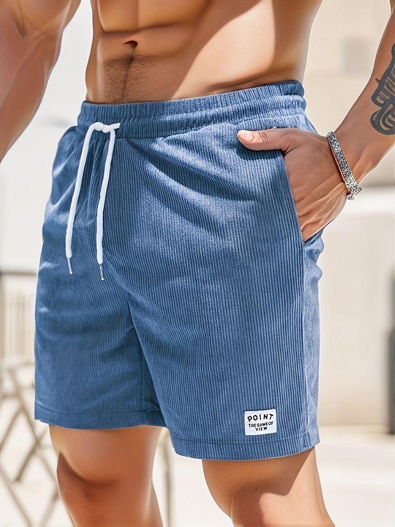 Roger™ – Casual Herreshorts i Fløjl med Snøre