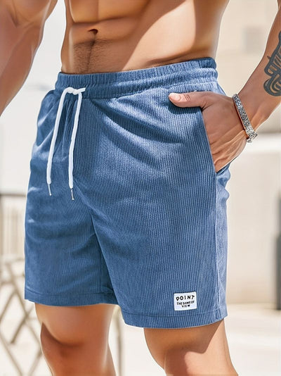Roger™ – Casual Herreshorts i Fløjl med Snøre