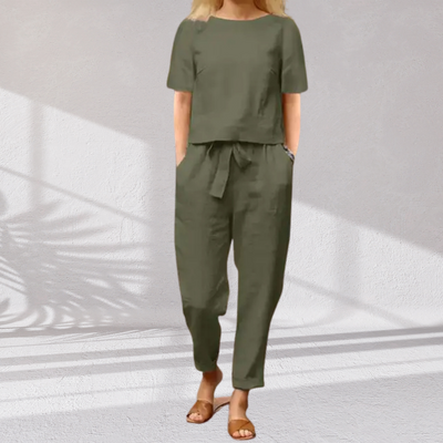 Vendela™ – Elegant Dame Sommer Sæt i 2 Dele