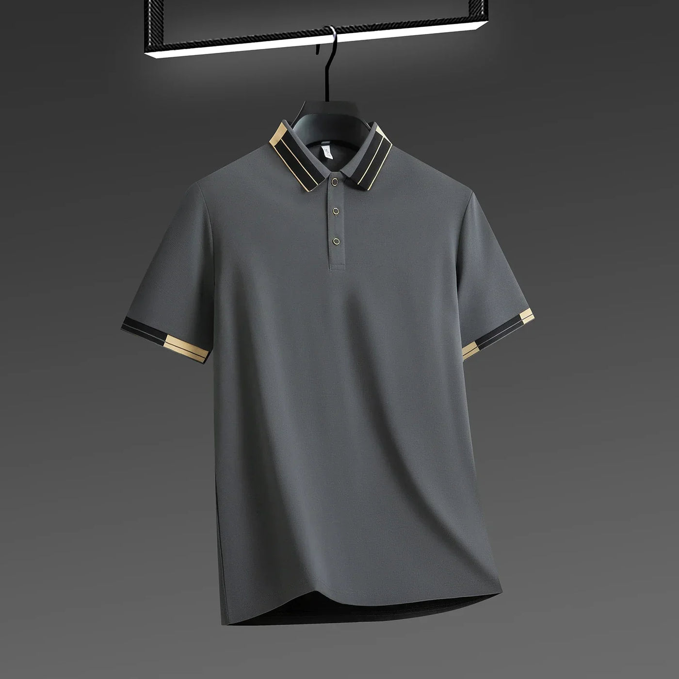 Marius™ – Elegant Poloshirt med Kontrasterende Detaljer