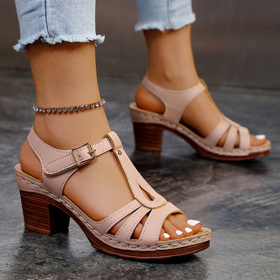 Alessia™ – Moderigtige Ortopædiske Sandaler med Behagelig Tyk Plateausål