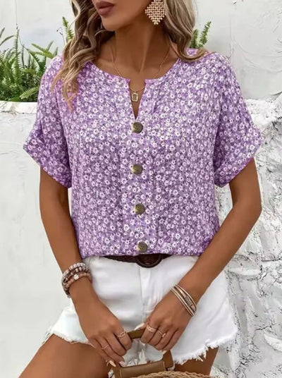 Avira™ - Elegant Sommerlig Blomstret Top