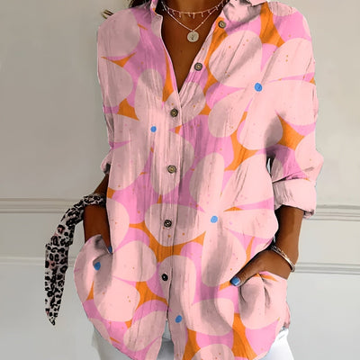 Cerelia™ – Stilfuld Bluse med Blomstermønster